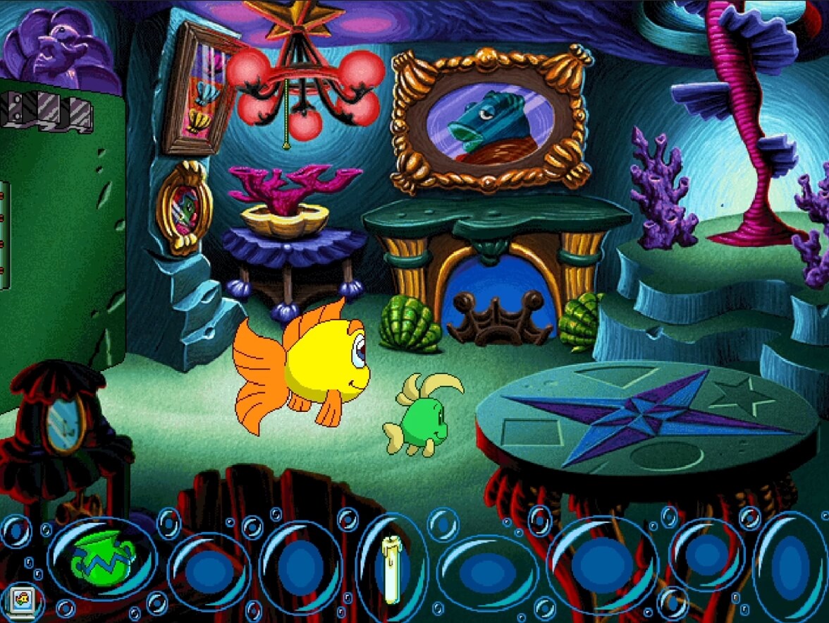 Freddi Fish 5 The Case of the Creature of Coral Cove - геймплей игры Windows